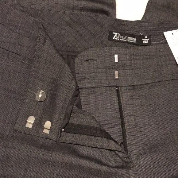 NWT New York & Company black/dark gray average dress pants Size 16 - Picture 3 of 6